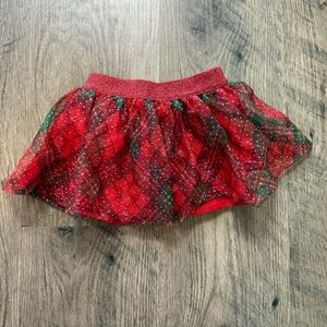 Holiday Time Black and Red Bubble Mini Skirt